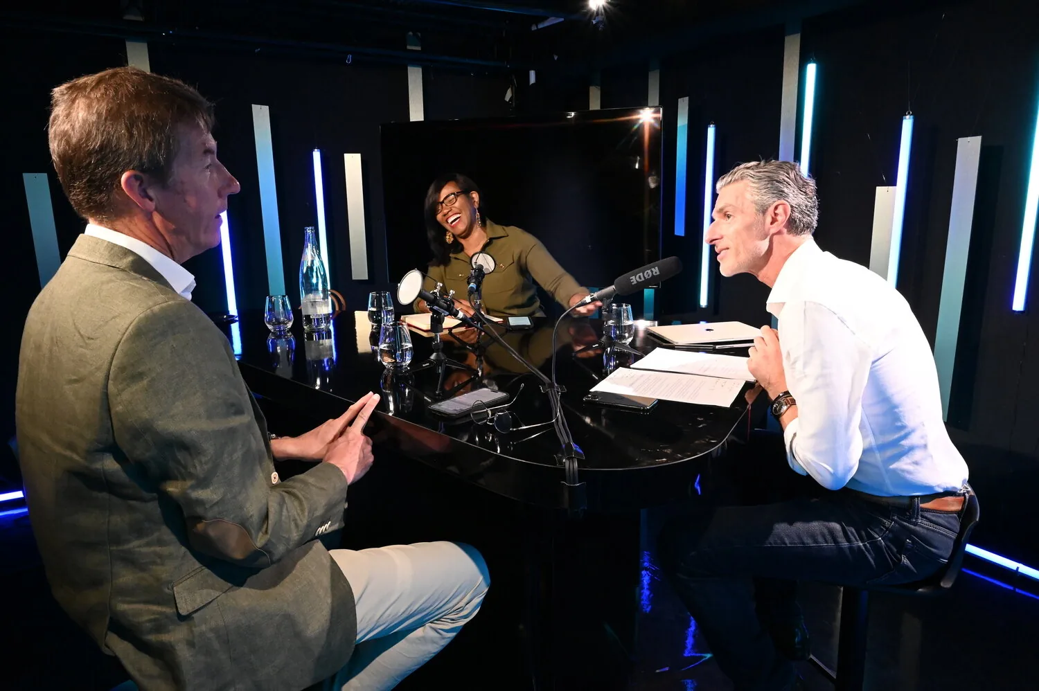 Ludovic Baumgartner en conversation, format podcast en studio